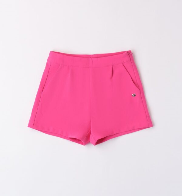 Pantalone tessuto navetta corto