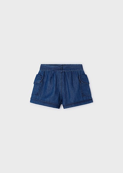 Pantalone corto denim tencel