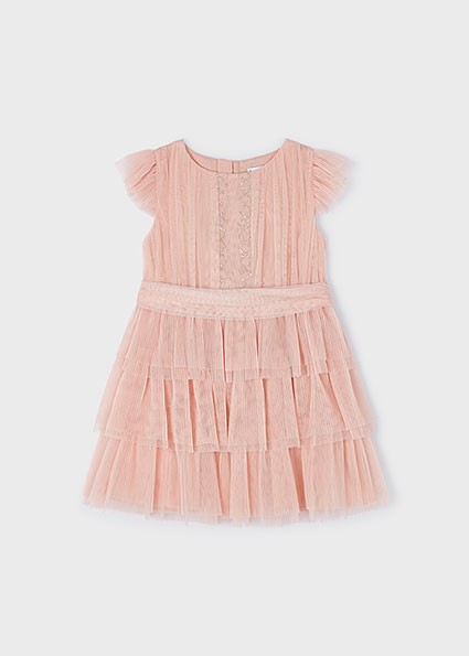 Vestito tulle plissettato