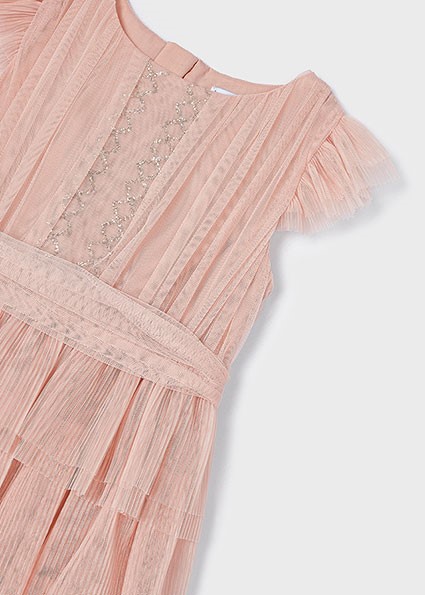 Vestito tulle plissettato
