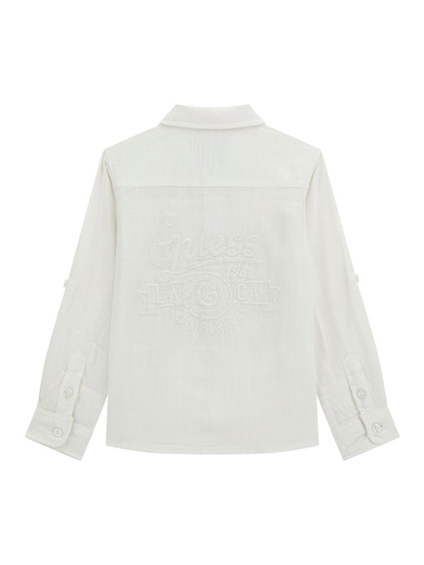 Gmt dye linen blend adj. shirt