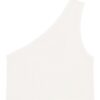 Garment dye one shoulder top