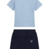 Set t-shirt+terry shorts_cere