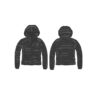 Hooded ls padded puffer w/zip