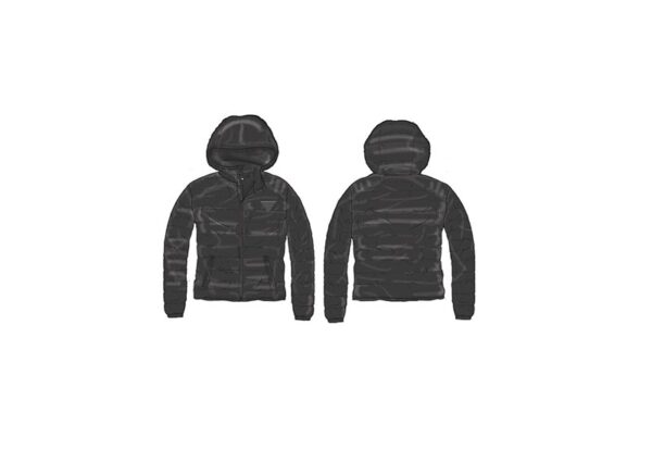 Hooded ls padded puffer w/zip