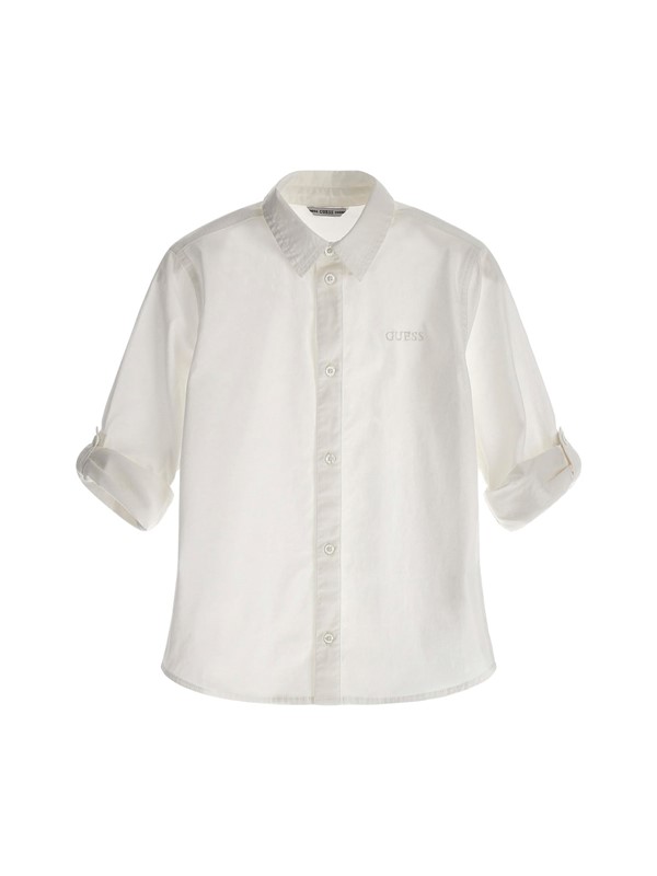 Str. poplin adj. ls shirt