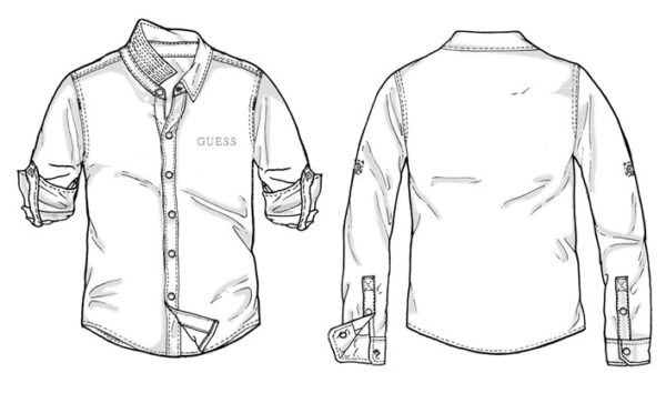Str. poplin adj. ls shirt