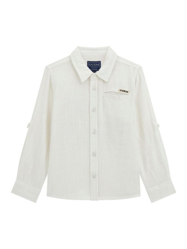 Gmt dye linen blend adj. shirt