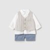 Compl. pantalone corto gilet