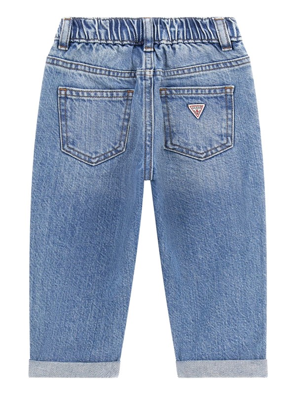 Rgd dnm baloon pants w/letters