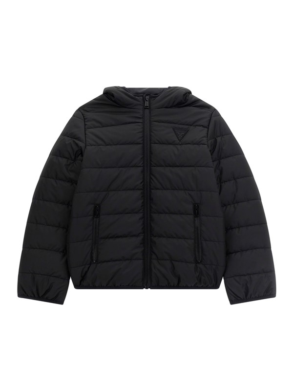 Hooded ls padded puffer w/zip