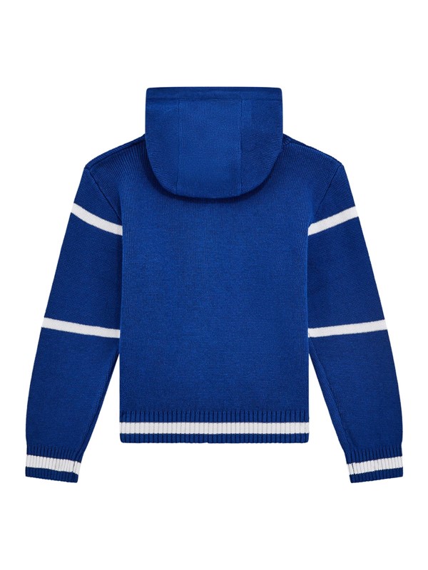 Hooded ls sweater w/zip