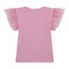 Ss t-shirt w/mesh frill