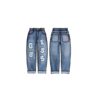 Rgd dnm baloon pants w/letters