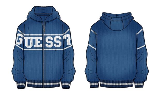 Hooded ls sweater w/zip