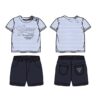 Set t-shirt+terry shorts_cere