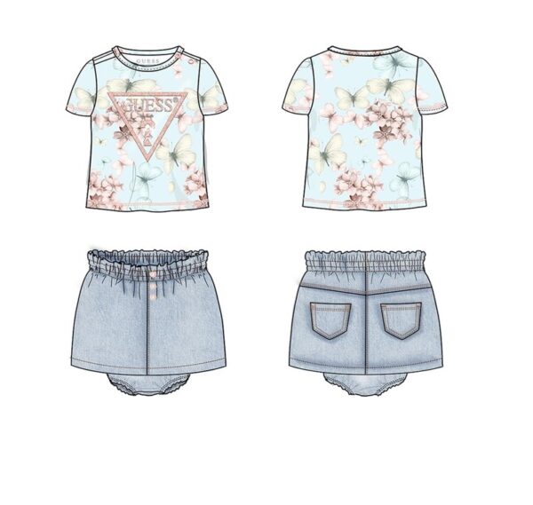 Str jersey_t-shirt + skirt