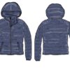 Hooded ls padded puffer w/zip