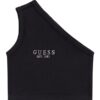 Garment dye one shoulder top