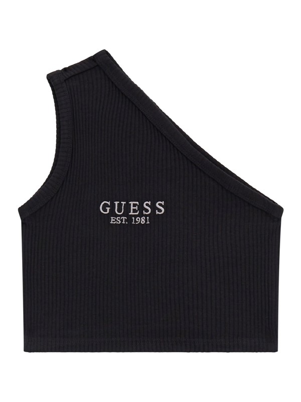 Garment dye one shoulder top