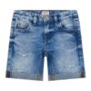 Denim linen shorts