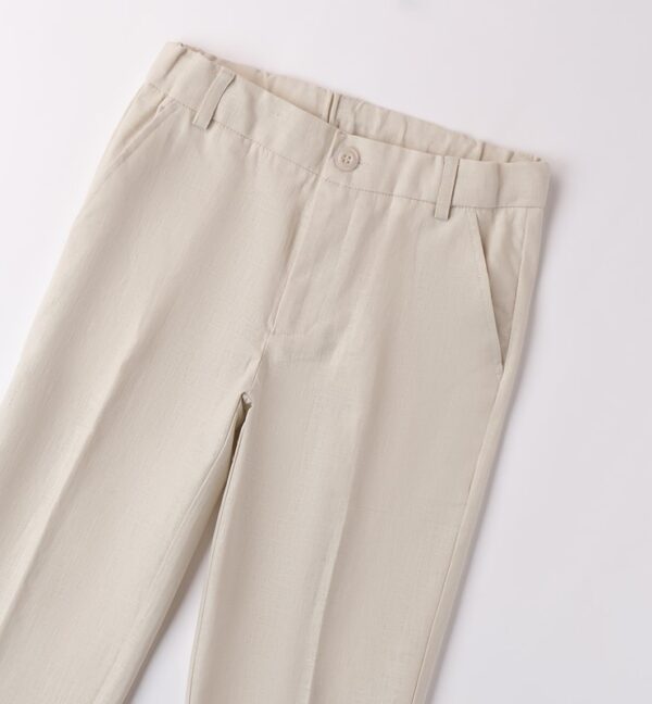 Pantalone tessuto navetta lungo