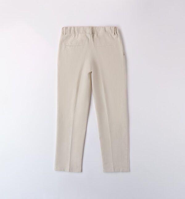Pantalone tessuto navetta lungo