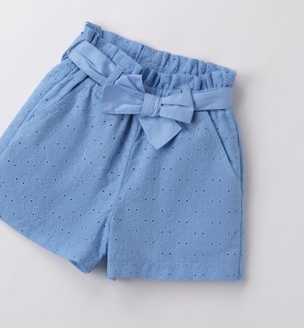 Pantalone tessuto navetta corto