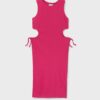 Vestito midi costine