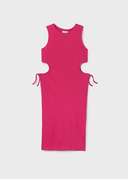 Vestito midi costine