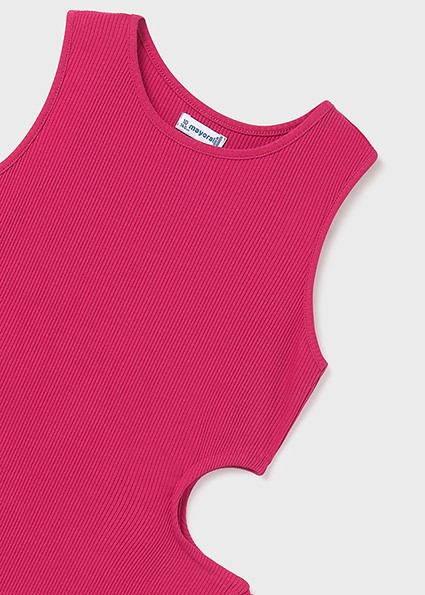 Vestito midi costine