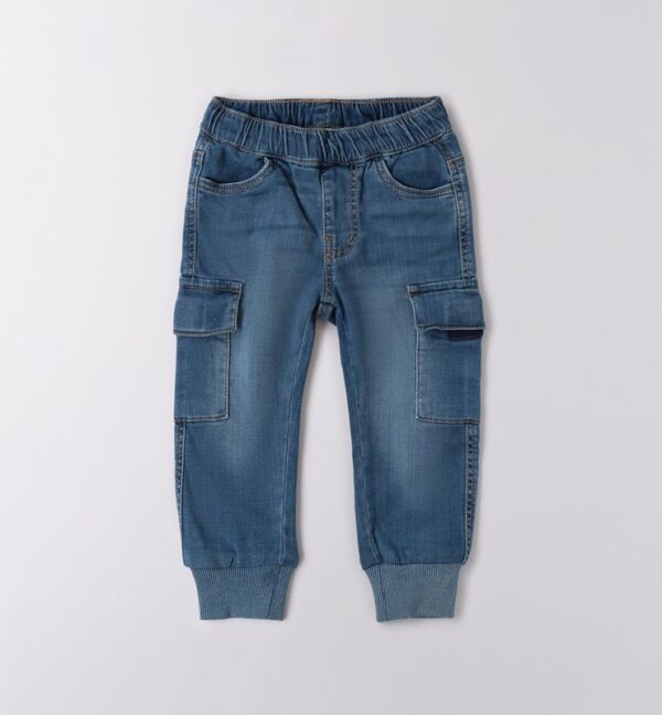 Pantalone denim lungo