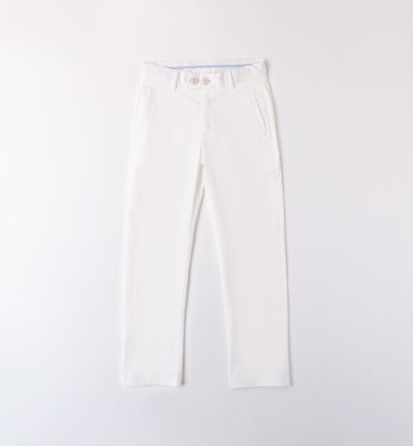 Pantalone tessuto navetta lungo