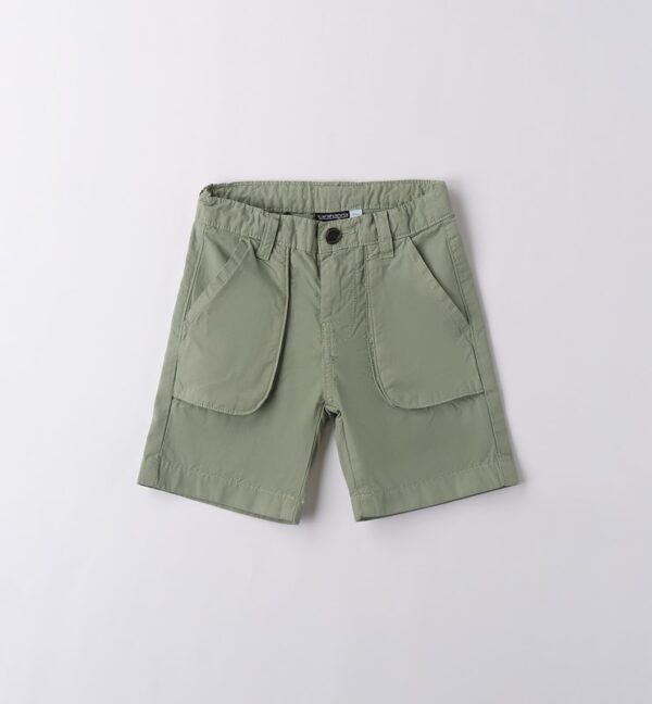 Pantalone tessuto navetta corto
