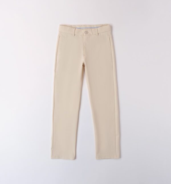 Pantalone tessuto navetta lungo