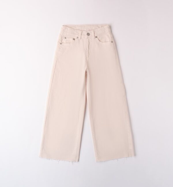 Pantalone tessuto navetta lungo