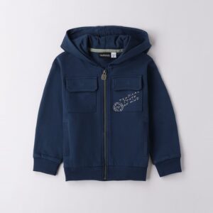 Felpa aperta ml con zip o con bottoni