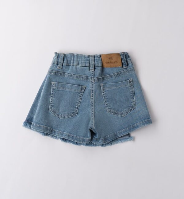 Pantalone denim corto