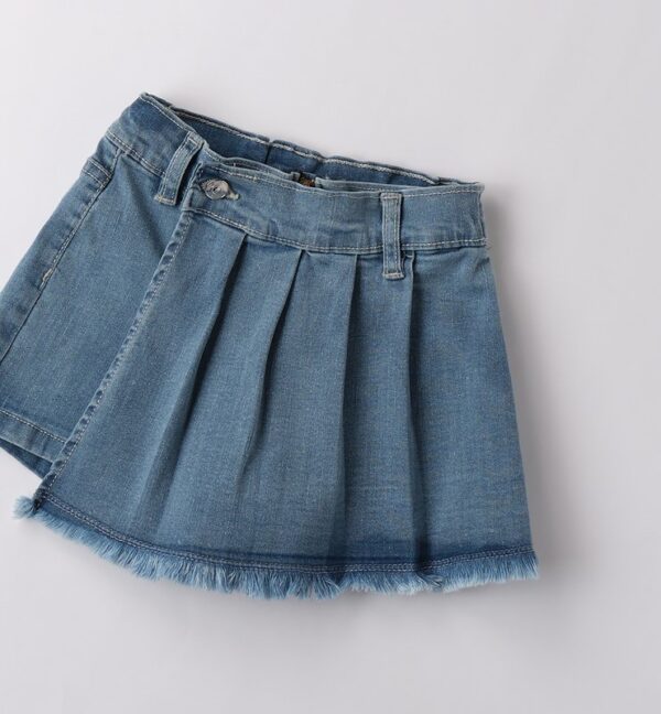 Pantalone denim corto