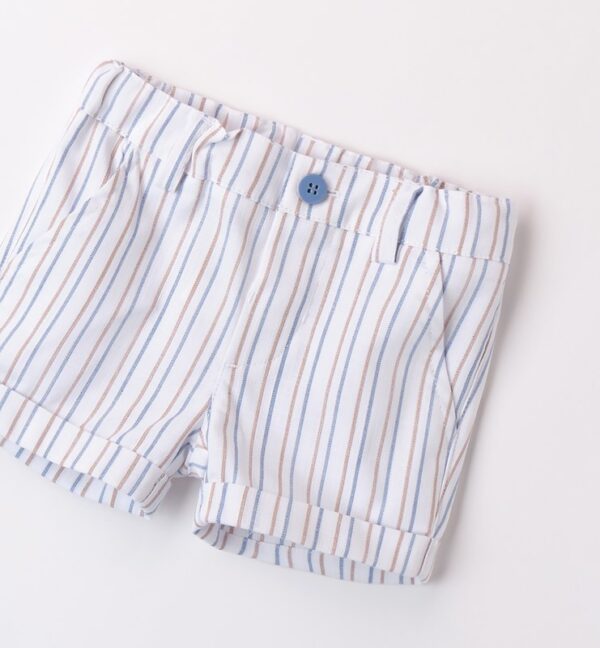 Pantalone tessuto navetta corto