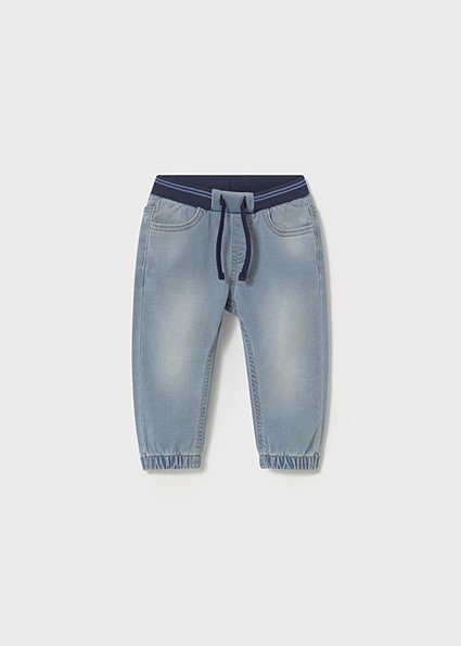 Pantalone soft denim jogger