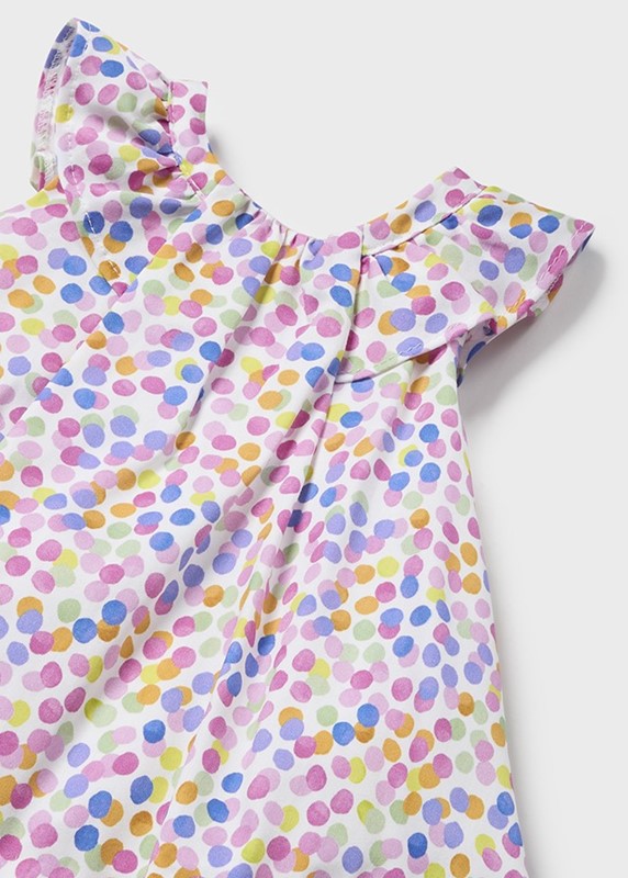 Vestito stampato di satin