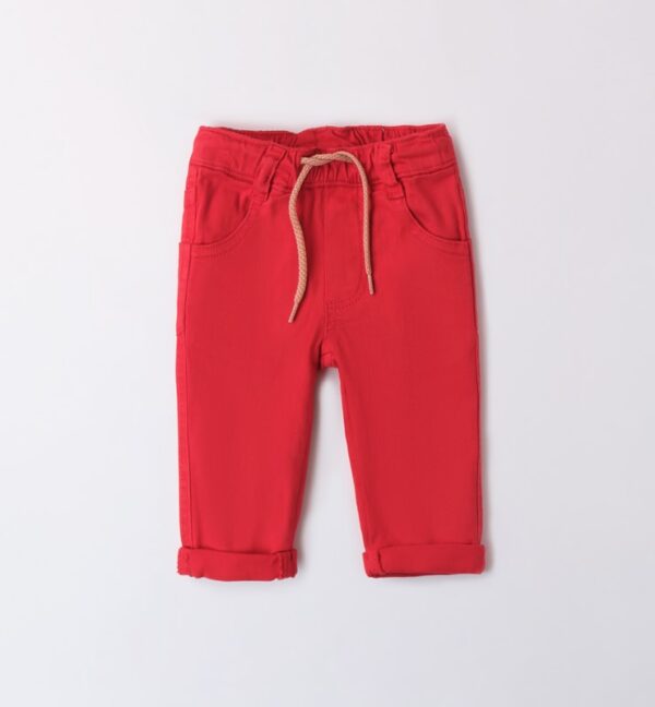 Pantalone tessuto navetta lungo