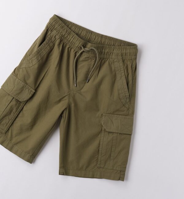 Pantalone tessuto navetta corto