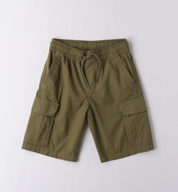Pantalone tessuto navetta corto