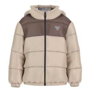 Padded hooded ls jacket w/zip