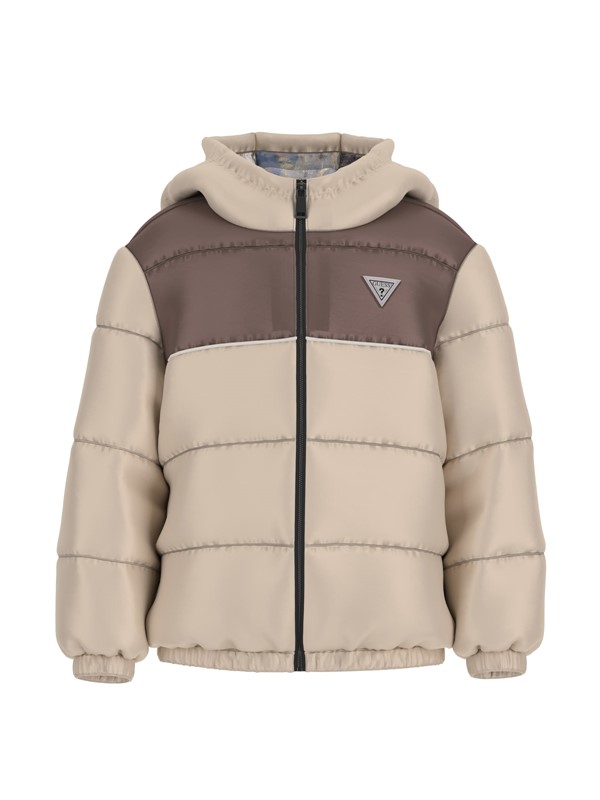 Padded hooded ls jacket w/zip