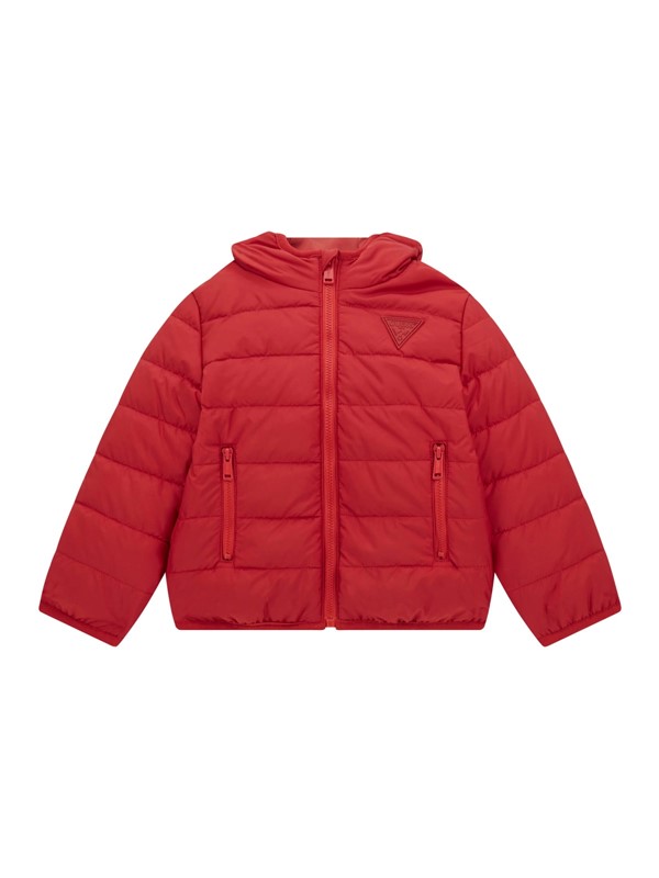 Hooded ls padded puffer w/zip