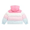 Padded hooded ls jacket w/zip