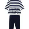 Set ls t-shirt+knit denim pant
